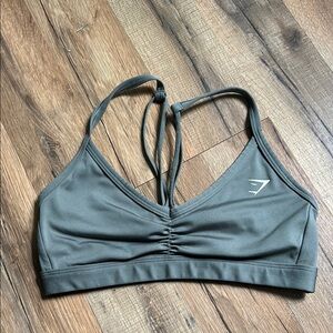 Gymshark Green Strappy Sports Bra